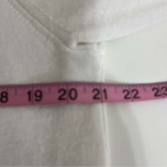 J.Crew White Linen Blend Open Duster Long Sleeve Cardigan Sweater - Picture 11 of 14